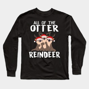 otter reindeers Long Sleeve T-Shirt